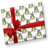 Cute Scottish Fold Cat Mug Christmas Wrapping Paper Premium Gift Wrap (12 foot x 30 inch roll) view 2