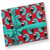 Funny Black Cat Christmas Wrapping Paper, Santa Hat Kitten Gift Wrap, Kitty Holiday X-Mas Present Decoration Decor (12 foot x 30 inch roll) view 3