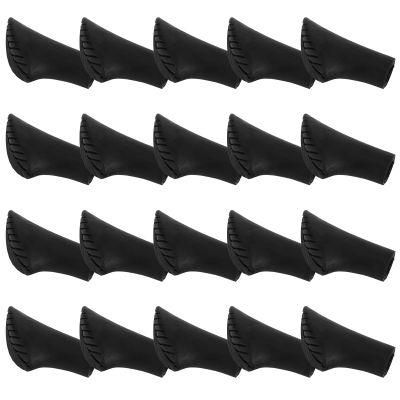 01 02 015 Pole Rubber Tips, Caps Ends Replacement Walking Pole Tip Protectors Reduce Noise for Outing/Hiking/Camping