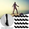01 02 015 Pole Rubber Tips, Caps Ends Replacement Walking Pole Tip Protectors Reduce Noise for Outing/Hiking/Camping view 3