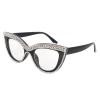 outdoor Bifocal Reading Glasses For Women with Rhinestone Transition Photochromic cat eye Sunglasses Reader U400 (white, 325 magnification) view 3