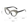 Oversized Womens Cat Eye Rhinestones Transition Photochromic Progressive Bifocal Reading Glasses Sunglasses (black, 225 magnification) view 4