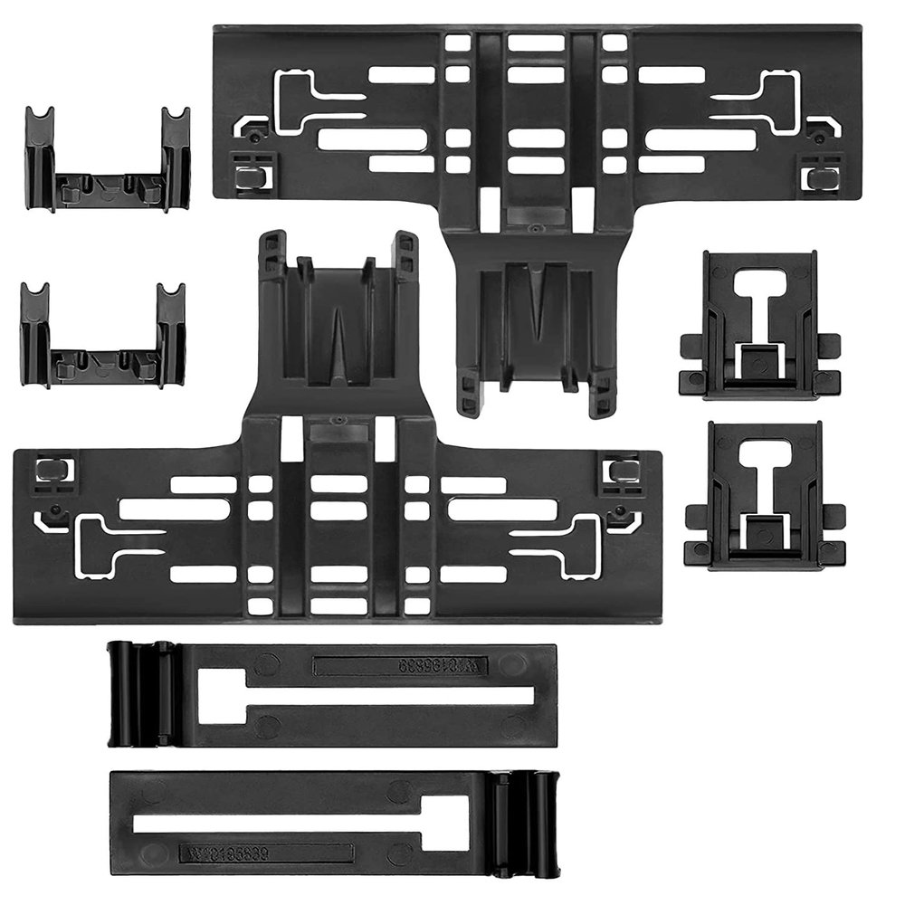 Dishwasher Top Upper Rack Adjuster Kit Replaces For KitchenAid KUDE70FXPA6 KUDE70FXSS0 KUDE70FXSS1 KUDE70FXSS2 KUDE70FXSS3 KUDE70FXSS4 KUDE70FXSS5 KUDE70FXSS6 KUDE70FXWH5 KUDE70FXWH6