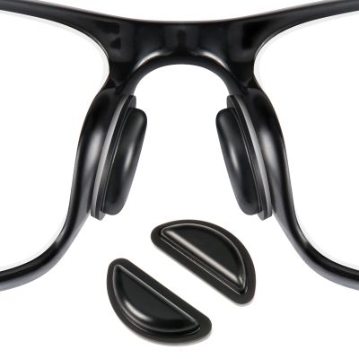 20 Pairs (Black) SURMAP Eyeglass Nose Pads, Comfort Soft Silicone Glasses Nose Pad, with Sticky Backing, Anti-Slip Heighten Air Chamber Glasses Grips for Eyeglasses and Sunglasses