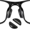 20 Pairs (Black) SURMAP Eyeglass Nose Pads, Comfort Soft Silicone Glasses Nose Pad, with Sticky Backing, Anti-Slip Heighten Air Chamber Glasses Grips for Eyeglasses and Sunglasses view 1
