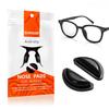 20 Pairs (Black) SURMAP Eyeglass Nose Pads, Comfort Soft Silicone Glasses Nose Pad, with Sticky Backing, Anti-Slip Heighten Air Chamber Glasses Grips for Eyeglasses and Sunglasses view 2