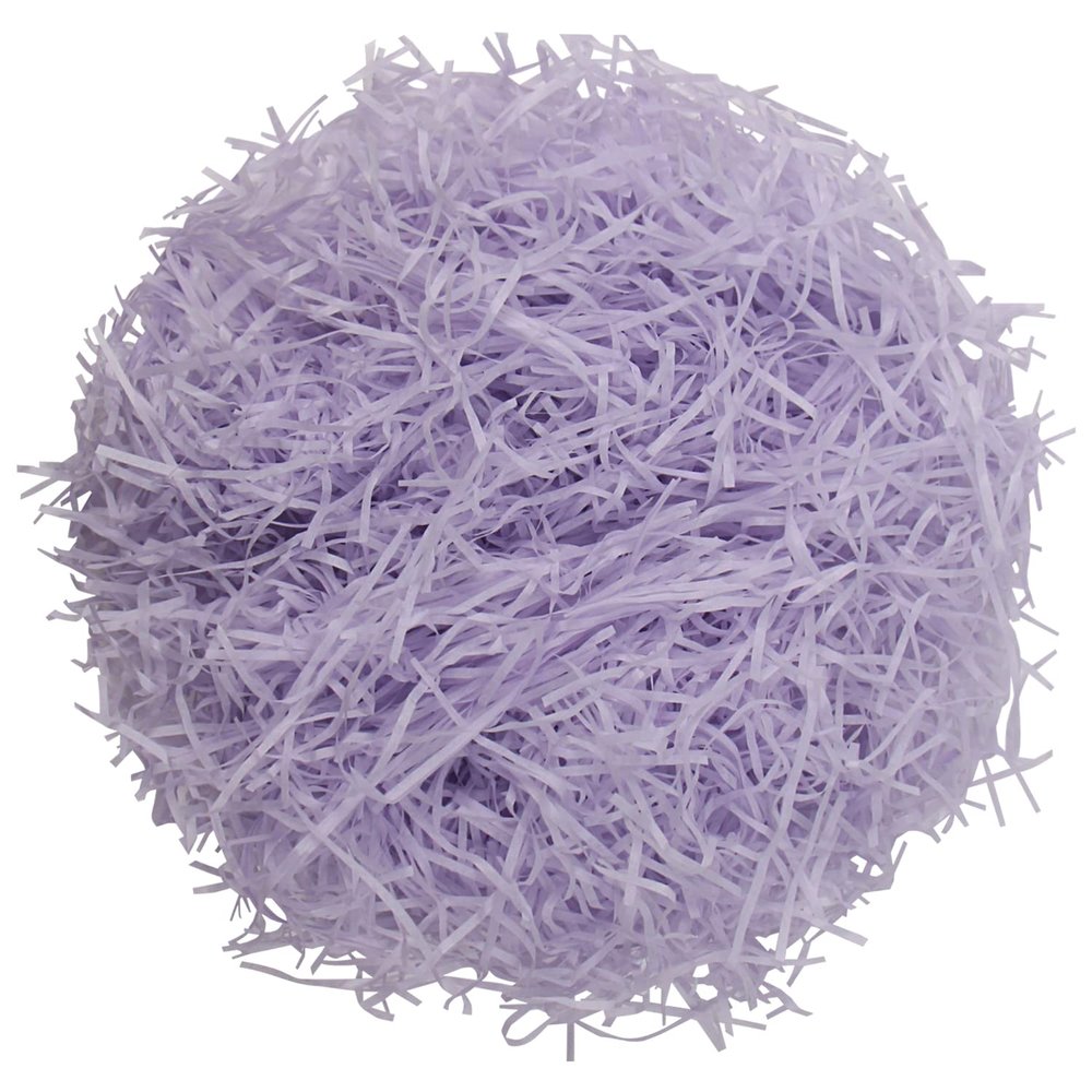DIYASY Christmas Shredded Paper for Gift Box,7 Oz Light Purple Easter Grass Basket Filler Crinkle Cut Tissue Paper for DIY Gift Box Packaging