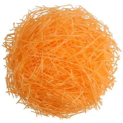 DIYASY Easter Orange Grass Basket Filler,7 Oz Shredded Paper for Gift Box Crinkle Raffia Paper for Packaging Decoration
