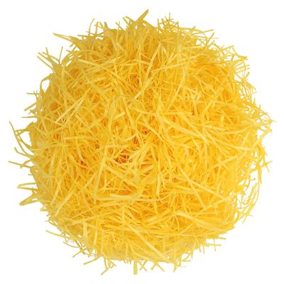DIYASY Crinkle Cut Paper for Packaging,7 Oz Yellow Shredded Paper for Easter Basket Filler Craft Tissue Raffia for DIY Gift Box Packaging