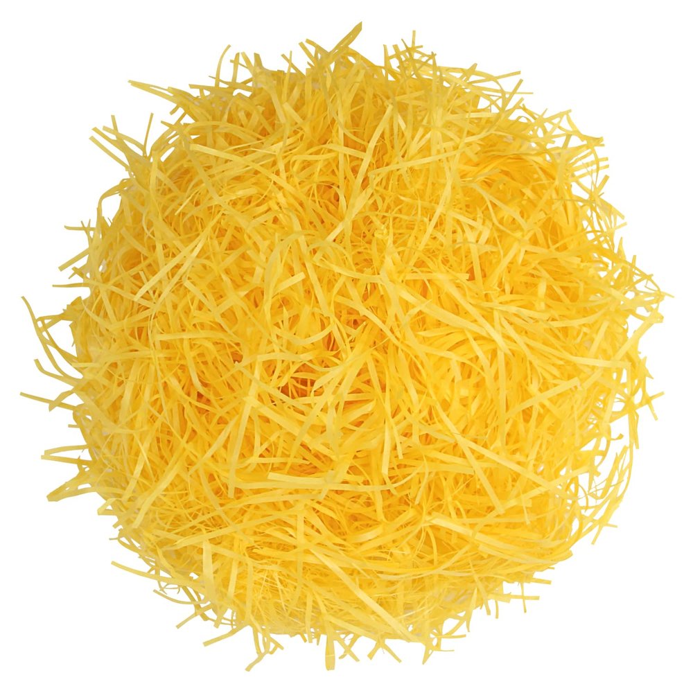 DIYASY Crinkle Cut Paper for Packaging,7 Oz Yellow Shredded Paper for Easter Basket Filler Craft Tissue Raffia for DIY Gift Box Packaging