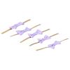 01 02 015 Gift Wrap Decoration, Cute Convenient Twist Tie Bows with 20pcs for Sealing(Purple dots) view 2