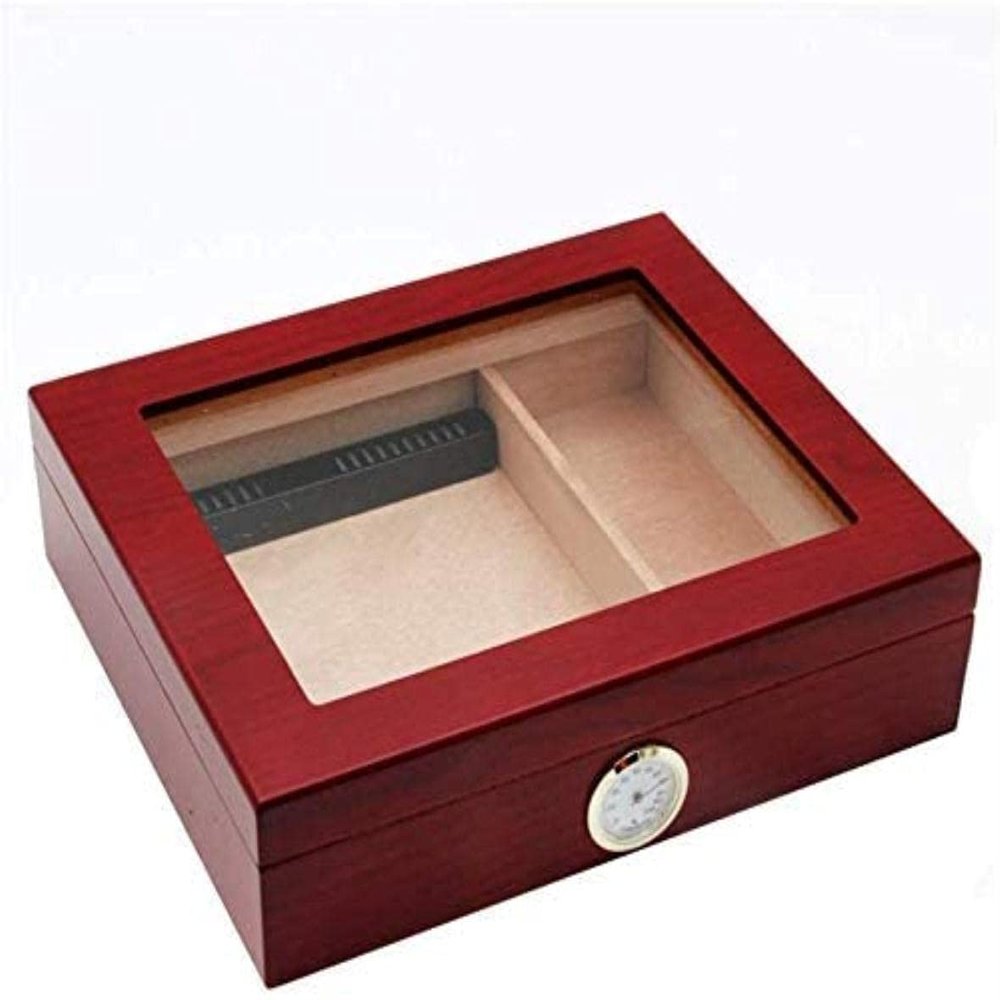 HongLianRiven Cigar Box Humidor Cigar Accessories Cigar Box, Cedar Wood Moisturizing Box, Solid Wood Cigar Box