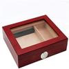 HongLianRiven Cigar Box Humidor Cigar Accessories Cigar Box, Cedar Wood Moisturizing Box, Solid Wood Cigar Box view 1