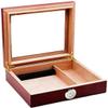 HongLianRiven Cigar Box Humidor Cigar Accessories Cigar Box, Cedar Wood Moisturizing Box, Solid Wood Cigar Box view 2