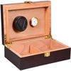 HongLianRiven Cigar Box Humidor Cigar Accessories Cigar Box,Cedar Wood Belt Humidifier and Hygrometer, Portable Cigar Humidor view 4