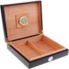 HongLianRiven Cigar Box Humidor Portable Cedar Cigar Humidor Cigar Box with Moisture Meter Moisturizing Device Case view 2