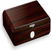 HongLianRiven Cigar Box Humidor Cedar Wood Cigar Humidor Box Large Capacity Glossy Cigar Case Hygrometer Humidifier Storage Cigar Box view 1