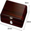 HongLianRiven Cigar Box Humidor Cedar Wood Cigar Humidor Box Large Capacity Glossy Cigar Case Hygrometer Humidifier Storage Cigar Box view 2
