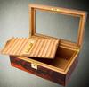 HongLianRiven Cigar Box Humidor Cigar Humidor with Humidifier Hygrometer Handmade Cedar Wood Humidor Cigar Box view 2