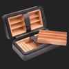 HongLianRiven Cigar Box Humidor Portable Cigar Travel Leather Humidor Cigar Desktop Moisturizer with Tray Cigar Box view 4