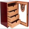 HongLianRiven Cigar Box Humidor Cedar Wood Cigar Box,Hygrometer with Humidifier,Home Decoration view 1