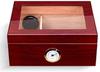 HongLianRiven Cigar Box Humidor Cigar Humidor with Humidifier and Hygrometer Double Cigar Cabinet Double-Layer Large Capacity Can view 1