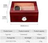 HongLianRiven Cigar Box Humidor Cigar Humidor with Humidifier and Hygrometer Double Cigar Cabinet Double-Layer Large Capacity Can view 2