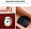 HongLianRiven Cigar Box Humidor Cigar Humidor with Humidifier and Hygrometer Double Cigar Cabinet Double-Layer Large Capacity Can view 4