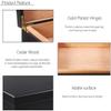 HongLianRiven Cigar Box Humidor Portable Cedar Wood Wooden Lined Cigar Humidor Humidifier Storage Case Box with Hygrometer view 3