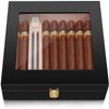 HongLianRiven Cigar Box Humidor Cigar Humidor, Cedar Wood Cigar Box, with Hygrometer and Humidifier view 1