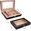 HongLianRiven Cigar Box Humidor Cigar Humidor, Cedar Wood Cigar Box, with Hygrometer and Humidifier view 4