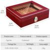 HongLianRiven Cigar Box Humidor Cigar Humidor, Handmade Wood Cigar Humidor Box with Hygrometer and Humidifier (Color : Brown) view 4
