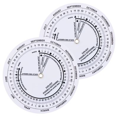 2 Pcs Pregnancy Wheel, Pregnant Due Date Calculator