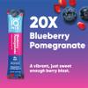 IQMIX Hydration Electrolyte Powder  4-in-1 Formula for Hydration, Mental Clarity, Mood and Recovery  Sugar-Free Drink Mix, Keto, Magnesium L-Threonate, Lions Mane  20 Count Blueberry Pomegranate view 2