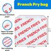 CUSINIUM [200-pack] Small French Fry Bags - 3.5" x 4.5" - Carnival Design view 2