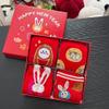 Chinese New Year Red Socks, 2022 Spring Festival Red Cotton Socks, New Year Christmas Good Luck Socks with Gift Boxes, 4 Pair (Color : Red-B, Size : 34-39) view 1