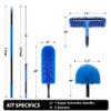 20 Feet High Reach Duster Kit with 5-12 Ft Extension Pole, Cobweb Duster with Telescoping Pole, Window Squeegee with Scrubber, Spider Web Brush, High Ceiling Fan Duster for High Window, Interior Roof view 2