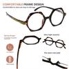 Eyekepper Small Hexagon Glasses for Women Reading - Mini Octagon Reading Eyeglasses Odd Readers Men - Tortoise 2.00 view 4