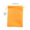 100pcs Velveteen Sack Velvet Cloth Drawstring Bags Jewelry Bags Pouches Small Candy Gift Bags for Christmas Party Wedding Event Supplies Favors Bags Mixed Colors (2.7"x 3.5"/ 7x9cm, Orange) view 3