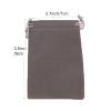 100pcs Velveteen Sack Velvet Cloth Drawstring Bags Jewelry Bags Pouches Small Candy Gift Bags for Christmas Party Wedding Event Supplies Favors Bags Mixed Colors (2.7"x 3.5"/ 7x9cm, Grey) view 3