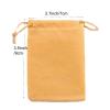 100pcs Velveteen Sack Velvet Cloth Drawstring Bags Jewelry Bags Pouches Small Candy Gift Bags for Christmas Party Wedding Event Supplies Favors Bags Mixed Colors (2.7"x 3.5"/ 7x9cm, Yellow) view 3