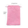 100pcs Velveteen Sack Velvet Cloth Drawstring Bags Jewelry Bags Pouches Small Candy Gift Bags for Christmas Party Wedding Event Supplies Favors Bags Mixed Colors (2.7"x 3.5"/ 7x9cm, Light pink) view 3