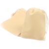 100pcs Velveteen Sack Velvet Cloth Drawstring Bags Jewelry Bags Pouches Small Candy Gift Bags for Christmas Party Wedding Event Supplies Favors Bags Mixed Colors (2.7"x 3.5"/ 7x9cm, Beige) view 1