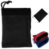 100pcs Velveteen Sack Velvet Cloth Drawstring Bags Jewelry Bags Pouches Small Candy Gift Bags for Christmas Party Wedding Event Supplies Favors Bags Mixed Colors (3.5"x4.6"/ 9x12cm, White) view 2