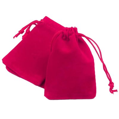 100pcs Velveteen Sack Velvet Cloth Drawstring Bags Jewelry Bags Pouches Small Candy Gift Bags for Christmas Party Wedding Event Supplies Favors Bags Mixed Colors (3.5"x4.6"/ 9x12cm, Rose)