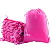 100pcs Velveteen Sack Velvet Cloth Drawstring Bags Jewelry Bags Pouches Small Candy Gift Bags for Christmas Party Wedding Event Supplies Favors Bags Mixed Colors (3.5"x4.6"/ 9x12cm, Hot pink) view 2