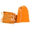 100pcs Velveteen Sack Velvet Cloth Drawstring Bags Jewelry Bags Pouches Small Candy Gift Bags for Christmas Party Wedding Event Supplies Favors Bags Mixed Colors (3.5"x4.6"/ 9x12cm, Orange) view 2