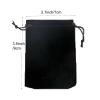 100pcs Velveteen Sack Velvet Cloth Drawstring Bags Jewelry Bags Pouches Small Candy Gift Bags for Christmas Party Wedding Event Supplies Favors Bags Mixed Colors (2.7"x 3.5"/ 7x9cm, Black) view 3