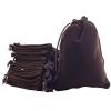 100pcs Velveteen Sack Velvet Cloth Drawstring Bags Jewelry Bags Pouches Small Candy Gift Bags for Christmas Party Wedding Event Supplies Favors Bags Mixed Colors (2.7"x 3.5"/ 7x9cm, Coffee) view 2