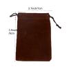 100pcs Velveteen Sack Velvet Cloth Drawstring Bags Jewelry Bags Pouches Small Candy Gift Bags for Christmas Party Wedding Event Supplies Favors Bags Mixed Colors (2.7"x 3.5"/ 7x9cm, Coffee) view 3